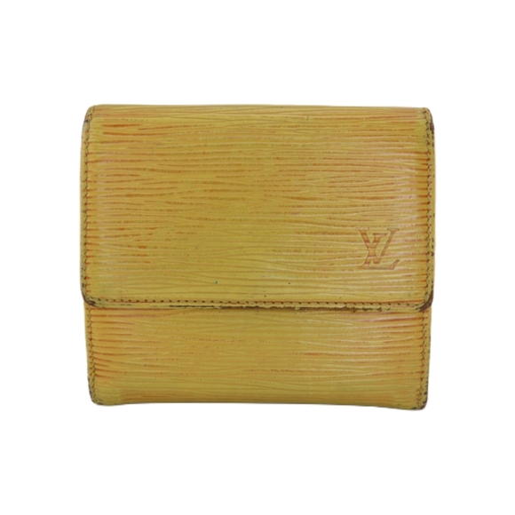 LV LOUIS Vuitton LA KOBE Edition Yellow Purple Epi Leather compact Wallet - Picture 1 of 12